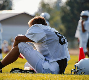 High School football player